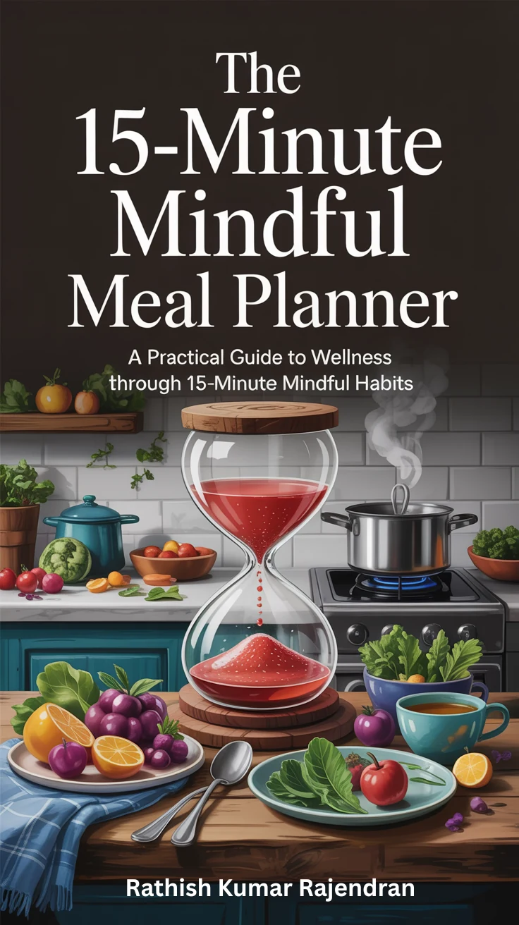 Cover of The 15-Minute Mindful Meal Planner by Rathish